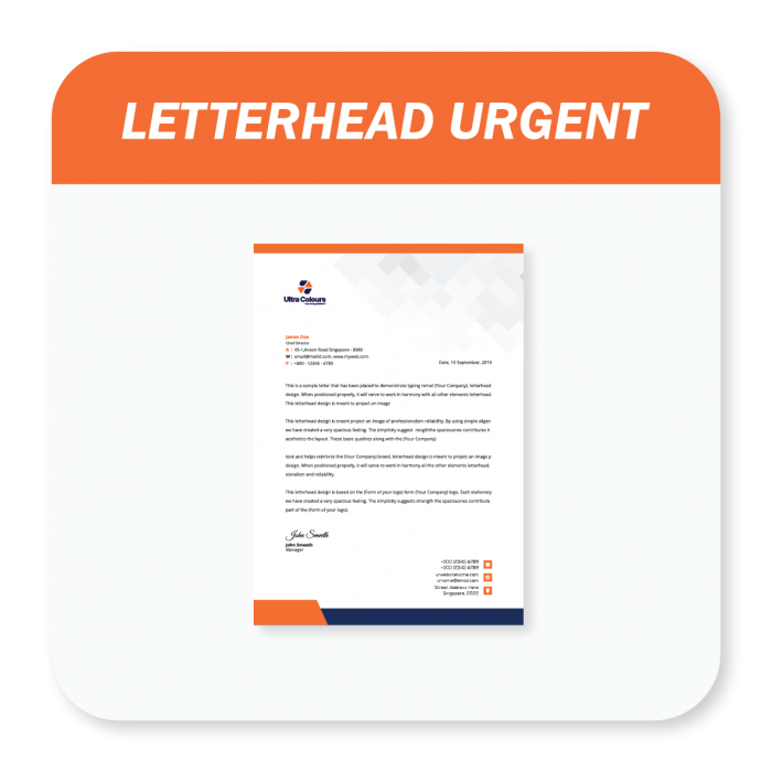 Letterhead Urgent