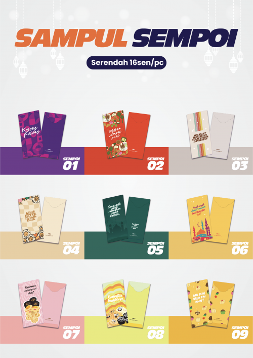 Sampul Raya 157gsm (Min 500pcs)
