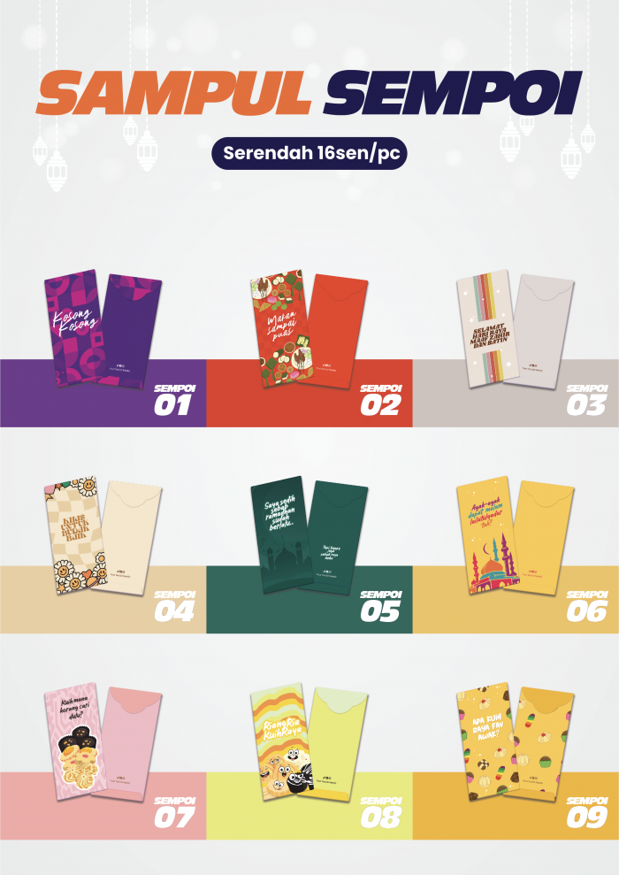 Sampul Raya 157gsm (Min 500pcs)