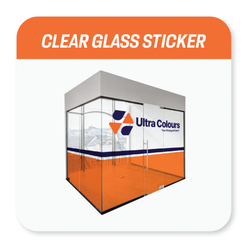 Clear Glass Sticker
